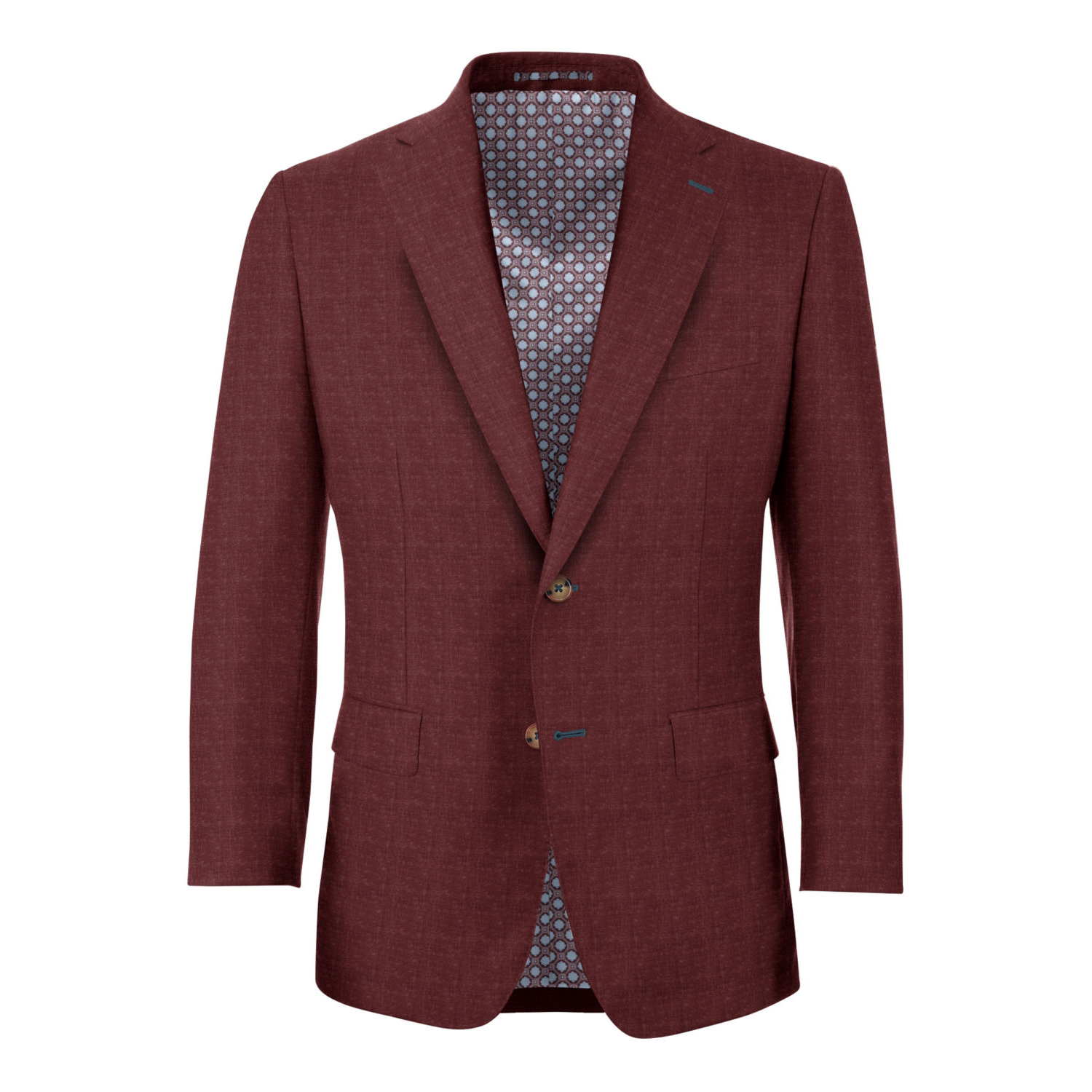 Luxury Suit Accessories | Hive & Colony | Burgundy Bamboo Suit